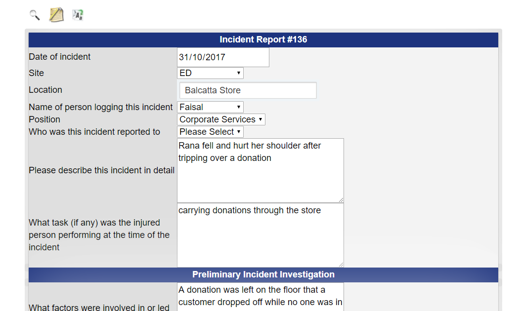 Incident Reporting: Create your own Incident Report App